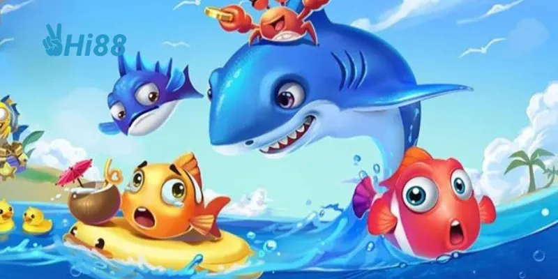 Đại chiến cá mập jackpot hi88 - săn thưởng đỉnh cao đại dương 3 Săn cá thông minh với chiến thuật bắn đạn và lựa chọn mục tiêu giá trị cao.