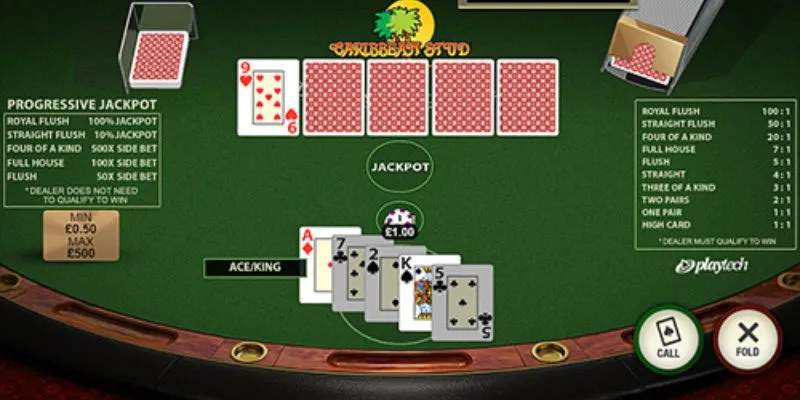 Trải nghiệm Poker Caribbean tại Hi88
