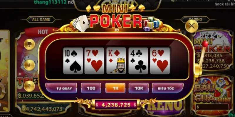 Luật chơi Mini Poker cơ bản nên nắm rõ