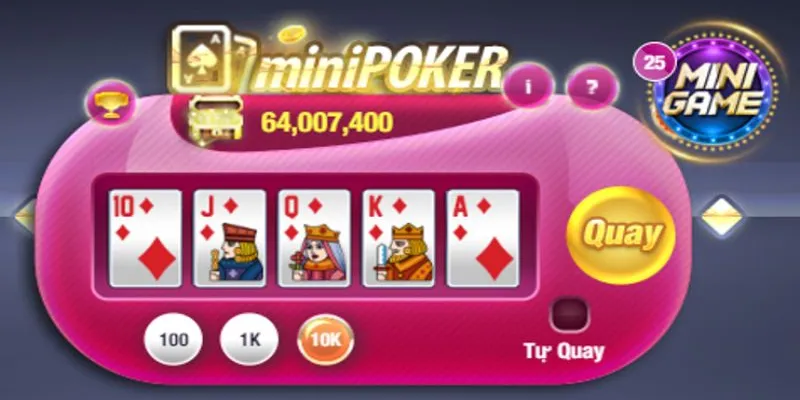 Cách chơi Mini Poker thông minh giúp cải thiện cơ hội thắng